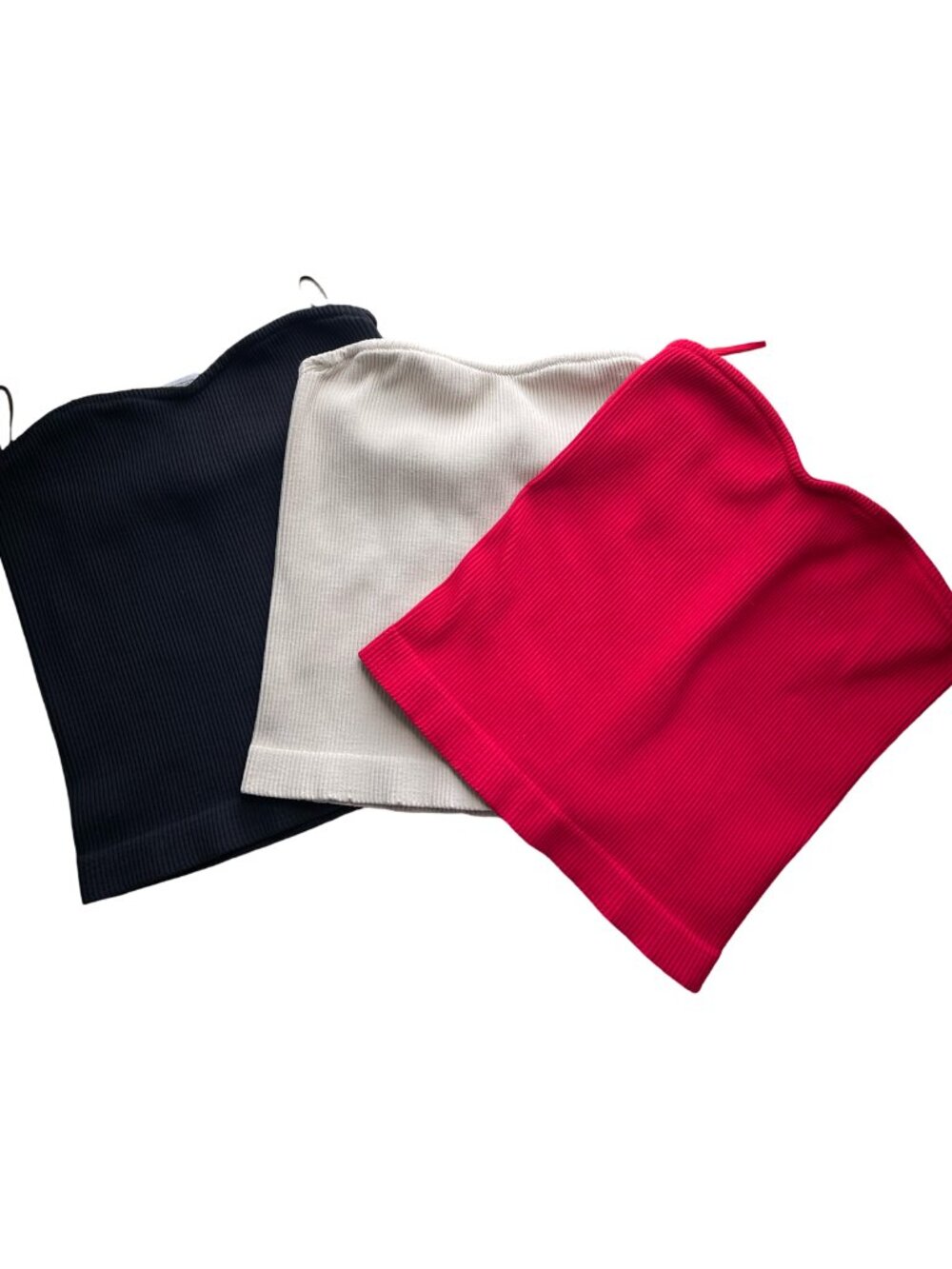 3 FOR $15 DYNAMITE RIBBED TUBE TOP BUNDLE - Size XS/S